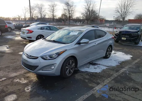 2014 Hyundai Elantra Limited из США, поврежденный, VIN 5NPDH4AE2EH475994